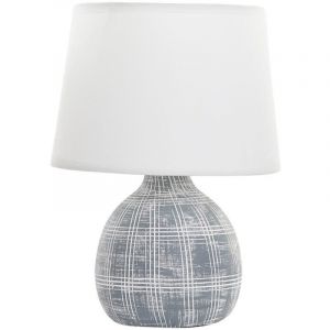 Image de United Labels Lampe en grès anthracite et blanc 26 cm