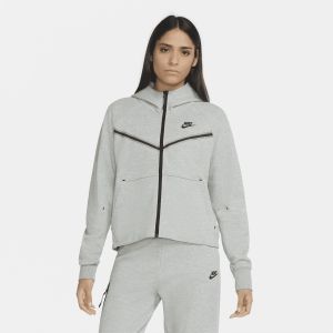 Nike Sweat &agrave; capuche enti&egrave;rement zipp&eacute; Sportswear Tech Fleece Windrunner pour Femme - Gris - Taille 2XL - Female