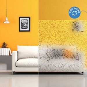 Film électrostatique décoratif avec motif arabesque