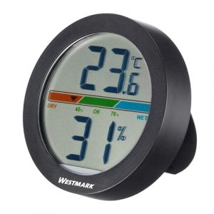 Westmark Thermomètre + Hygromètre - Idéal pour Mesurer avec Précision L'Humidité et la Température dans les Caves à Vin, les Serres Ou les Réfrigérateurs - Affichage led