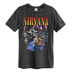 Nirvana Amplified Collection - T-Shirt Homme Unplugged in New York Anthracite, Charbon, XXL