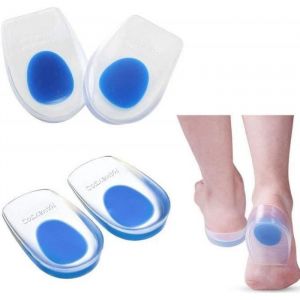 Zc/2 Paires Talonnette Gel Talonnettes Semelle Silicone Talon Coussin Pour Soulager Douleur Tendon Achille Tendinite, Pointure 40-46