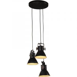 VidaXL Lampe suspendue 25 W noir 30x30x100 cm E27, lampe, lumi&egrave;re de chambre &agrave; coucher, luminaire suspendu, plafonnier, lumi&egrave;re de salon