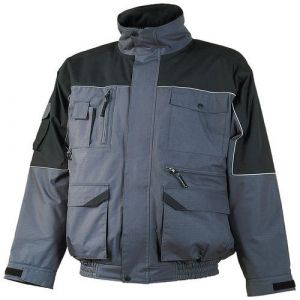 Euro Protection Blouson Ripstop 2 en 1 manches amovibles gris et noir Taille S