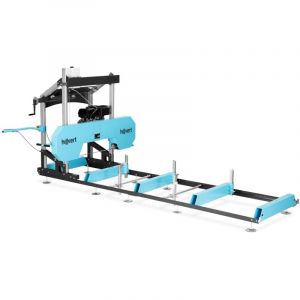 Scierie mobile - thermique - Taille standard des rails 4 x 0,9 m - 11000 w / 15 Ch Scierie à grumes Scierie portable