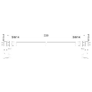 ATE Flexible de frein 83.6204-0220.3