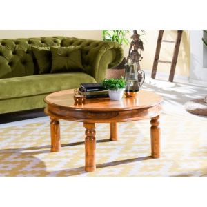 Table basse 90x90 Acacia laqué Miel oxford 0330 - brun