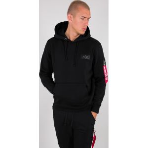 Alpha industries Back Print Camo Print Capuche Noir Multicolore 2XL