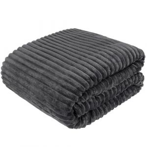 Couverture polaire WAVE 220x240 grise