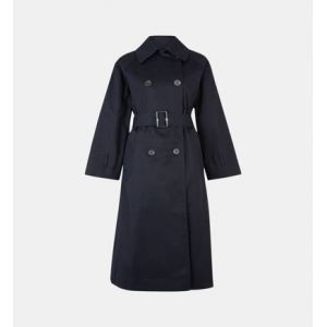 Galeries Lafayette Trench long Marius oversize femme Noir