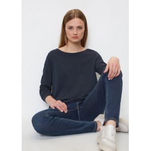 Marc O'Polo T-shirt &agrave; manches longues en coton biologique Bleu Marc O?Polo - Couleur Bleu - Taille M