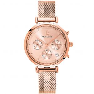 Pierre Lannier Montre pour femme 083J958 avec bracelet en acier doré rose