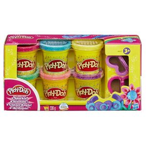 Hasbro Play-Doh - Collection de pâte scintillante