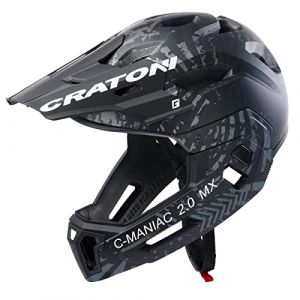 Cratoni C- Maniac Casque Adulte Unisexe, Noir/Mat Anthracite, L