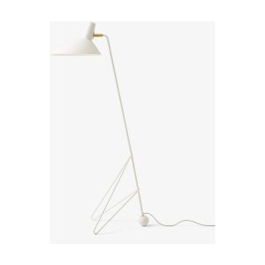 &tradition Lampadaire en aluminium laqué blanc mat 134cm Tripod HM8