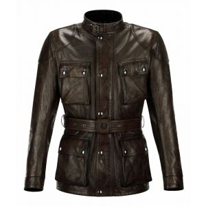 Image de Belstaff Veste cuir CLASSIC TOURIST TROPHY marron - S