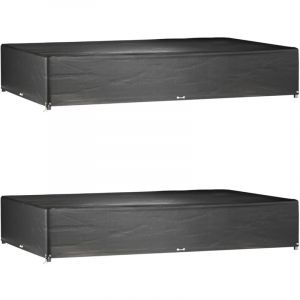 VidaXL Housses de salon de jardin 2 pcs 16 &oelig;illets rectangulaire N/A