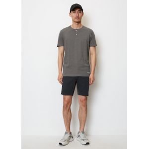 Marc O'Polo T-shirt Serafino, coupe shaped en doux jersey flammé Gris Marc O?Polo - Couleur Gris - Taille XXL