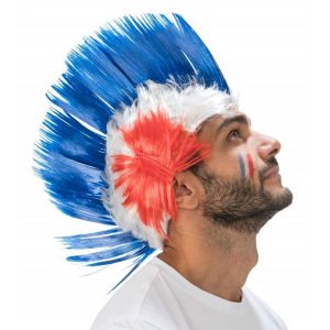 Ruedelafete Perruque Crête Supporter France