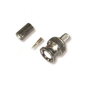 Waytex Connecteur à sertir BNC mâle pour câble KX6