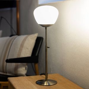 Markslojd Lampe &agrave; poser Rise, hauteur 60 cm, laiton antique, fer, verre