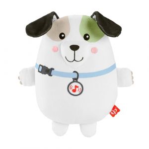 Fisher-Price Veilleuse Musicale Mon Chiot Dodo en Peluche avec Vibrations Et Bouton Volume, 4 Modes De Lecture, Jusqu'&Agrave; 10 MN Musique, 3 Piles AA Incluses, Jouet B&eacute;b&eacute;, HTJ68