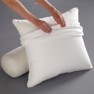 Reverie Sous-taie oreiller molleton stretch anti acariens Blanc - Taille 50x70 cm;63x63 cm