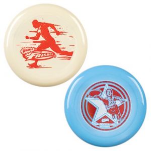 Wham-O Frisbee All Sport 140g Disque Volant, Activit&eacute;s de Plein Air - Lot de 2, BeigeBleu
