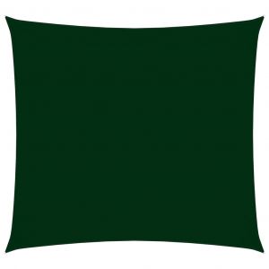 VidaXL Voile de parasol Tissu Oxford carré 2x2 m Vert foncé