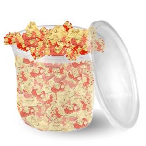 REVILLON 100 Papillotes Pâtes de Fruits Abricot Fraise Poire Box de 1100g de friandises pour Noël ou Halloween