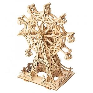 KITCREATIVES Maquette 3D - Grande Roue Solaire| bois | activit&eacute; cr&eacute;ative | patience et pr&eacute;cision
