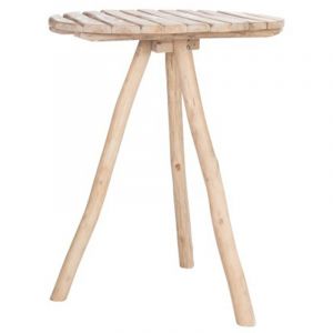 Image de Table de Bar sur 3 Pieds "Picnic" 110cm Naturel Prix