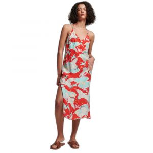 Superdry Robe nuisette mi-longue à dos nu femme