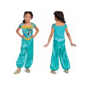 Disney Officiel Standard D&eacute;guisement Jasmine Fille Aladdin, D&eacute;guisement Halloween Fille en taille M