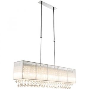 Image de Globo Lighting Suspension LED Chrome 120x18x90 cm Gris Métallisé