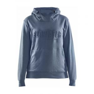 Blaklader Sweat-shirt de travail à capuche imprimé 3D FEMME 100% coton Bleu L - Bleu