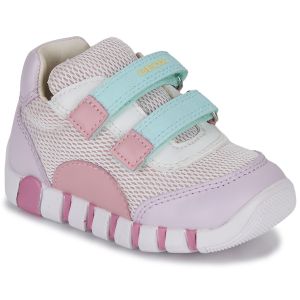 Geox Garçon Fille B IUPIDOO Girl A First Walker Shoe, Rose Violet, 18 EU