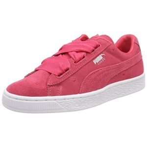 Image de Puma Suede Heart Valentine Jr, Sneakers Basses Fille, Rose (Paradise Pink-Paradise Pink), 38 EU