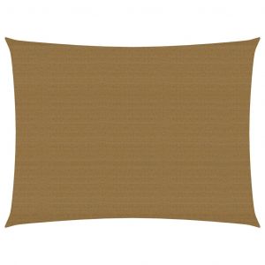 VidaXL Voile d'ombrage 160 g/m&sup2; Taupe 2,5x3,5 m PEHD