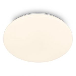 BRILONER - Plafonnier LED pour salle de bain, couleur blanc chaud, protection contre la poussière et les éclaboussures, 24W, 2600lm, plafonnier, cuisine, wc, 35x5,5 cm, blanc