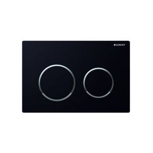Geberit 115.240.KM.1 - Plaque KAPPA21 pour bati compact noir chrom&eacute; brillant noir