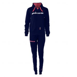 Givova Tuta 105 Paillettes Con CAPP in Felpa Ensemble Sportif, Bleu/Fuchsia, XL Femme