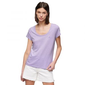 Superdry Pour femme. Studios t-shirt ? large col ras du cou lilas