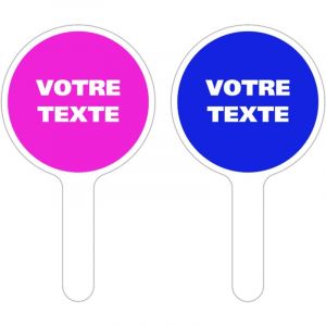 PANNEAU À MAIN PERSONNALISÉ - Bleu