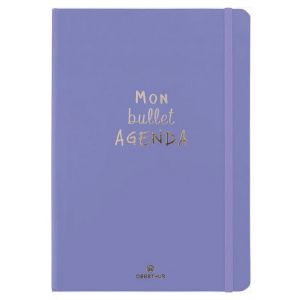 Oberthur Agenda semainier 2024-2025 21.6 x 15.5 cm Bullet Lavande - Editions