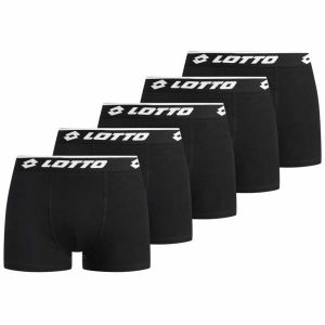 Lotto Retro Hommes Boxer-short Lot de 5 noir MBXY10001REW-NOIR