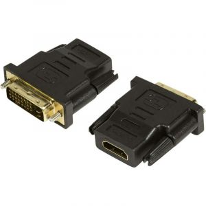 Logilink Adaptateur HDMI, DVI AH0001 [1x HDMI femelle - 1x DVI mâle 24+1 pôles] noir R07188