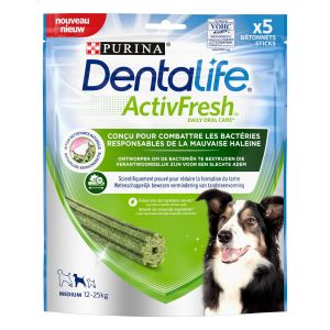 Purina Dentalife ActivFresh en Bâtonnets - Friandises bucco-dentaires pour chien