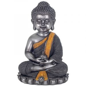 Signes Grimalt Figure de Bouddha en résine orientale pour la décoration de la maison et la méditation