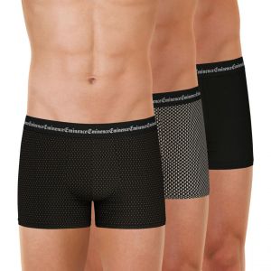 Eminence Lot de 3 boxers homme Business Print multicolore en coton